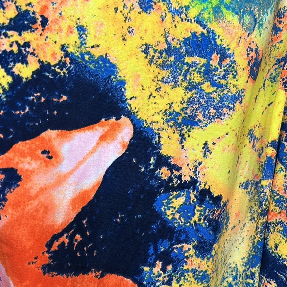 BETSEY JOHNSON WOMEN BLOUSE BELL SLEEVE MULTICOLOR Sz LARGE - Picture 14 of 14